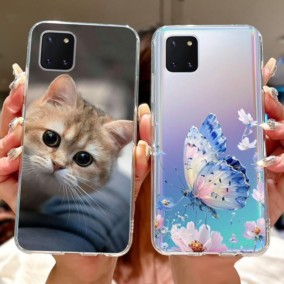 For Samsung Galaxy Note 10 Lite Case SM-N770F Luxury Love Heart Painted Cover Soft Slim Phone Case For Samsung Note10 Lite Shell
