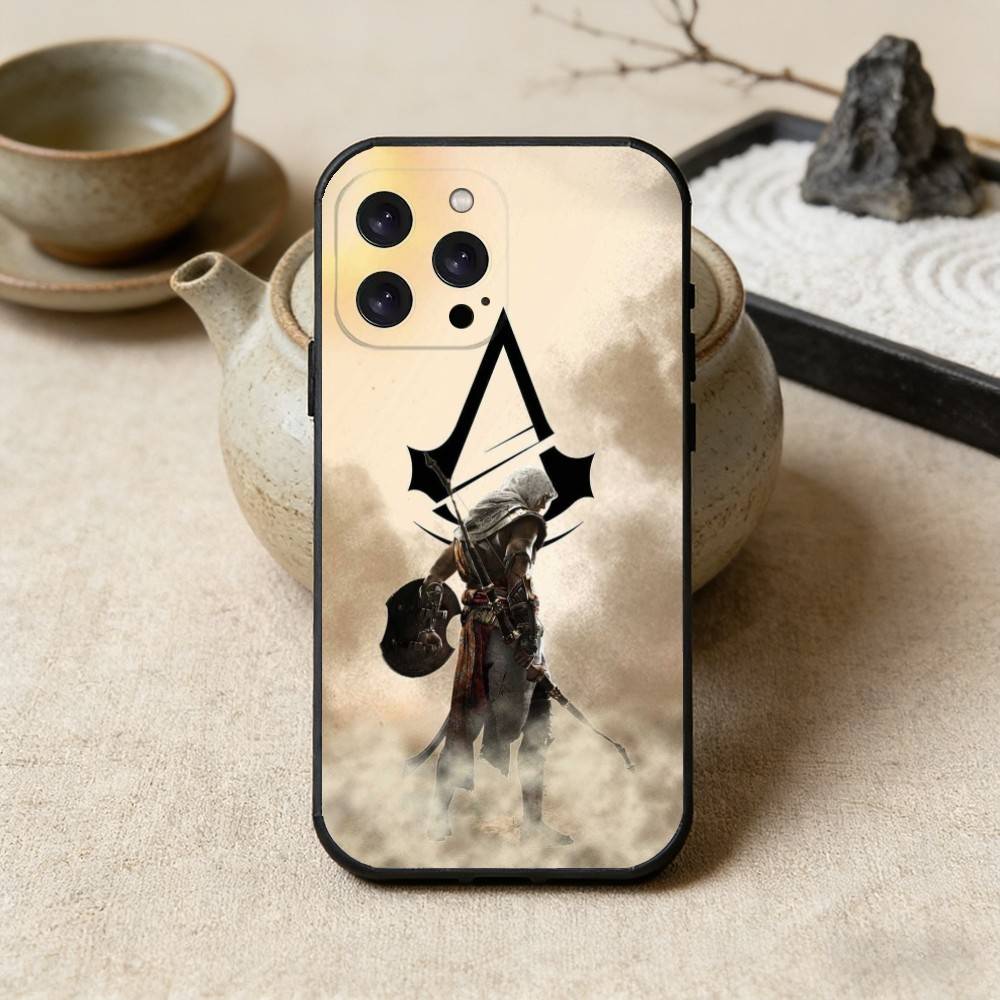 

AssassinsY Creeds Phone Case For iPhone 16,15,14,13,12,17,Pro Max,Plus Silicone Black Case iPhone12PRO