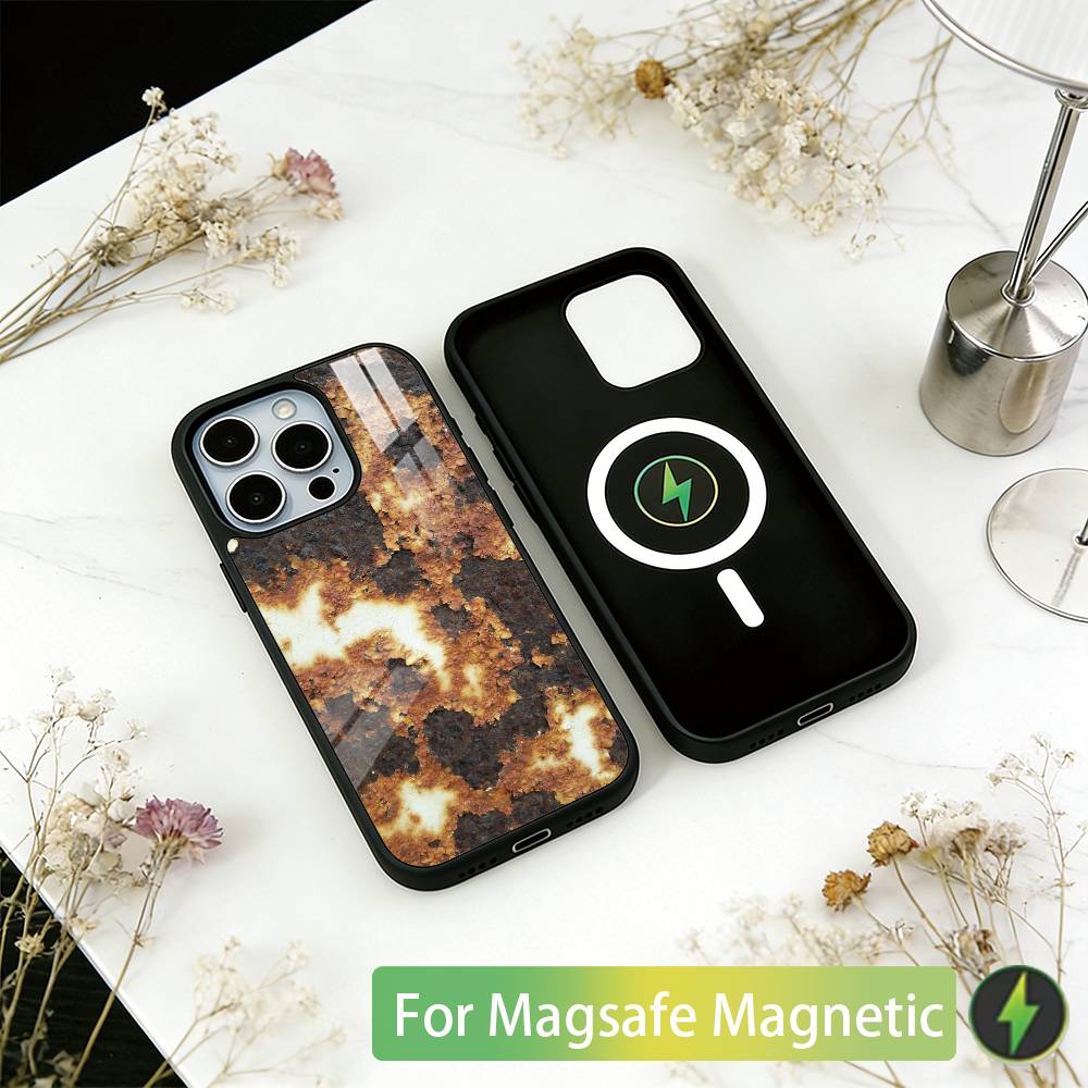 

Retro Rust Design Phone Case For iPhone17,16,15,14,13,12,11 Plus,Pro Magnetic For Magsafe Wireless Charging iPhone15