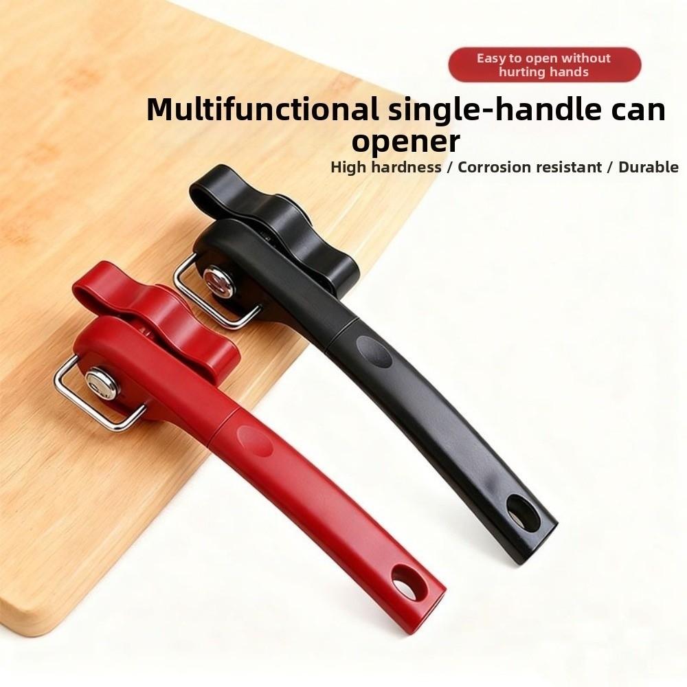 Durable Stainless Steel Can Opener Effortless Easy Grip Side Cut Opener Safety Professional Lid Remover Home