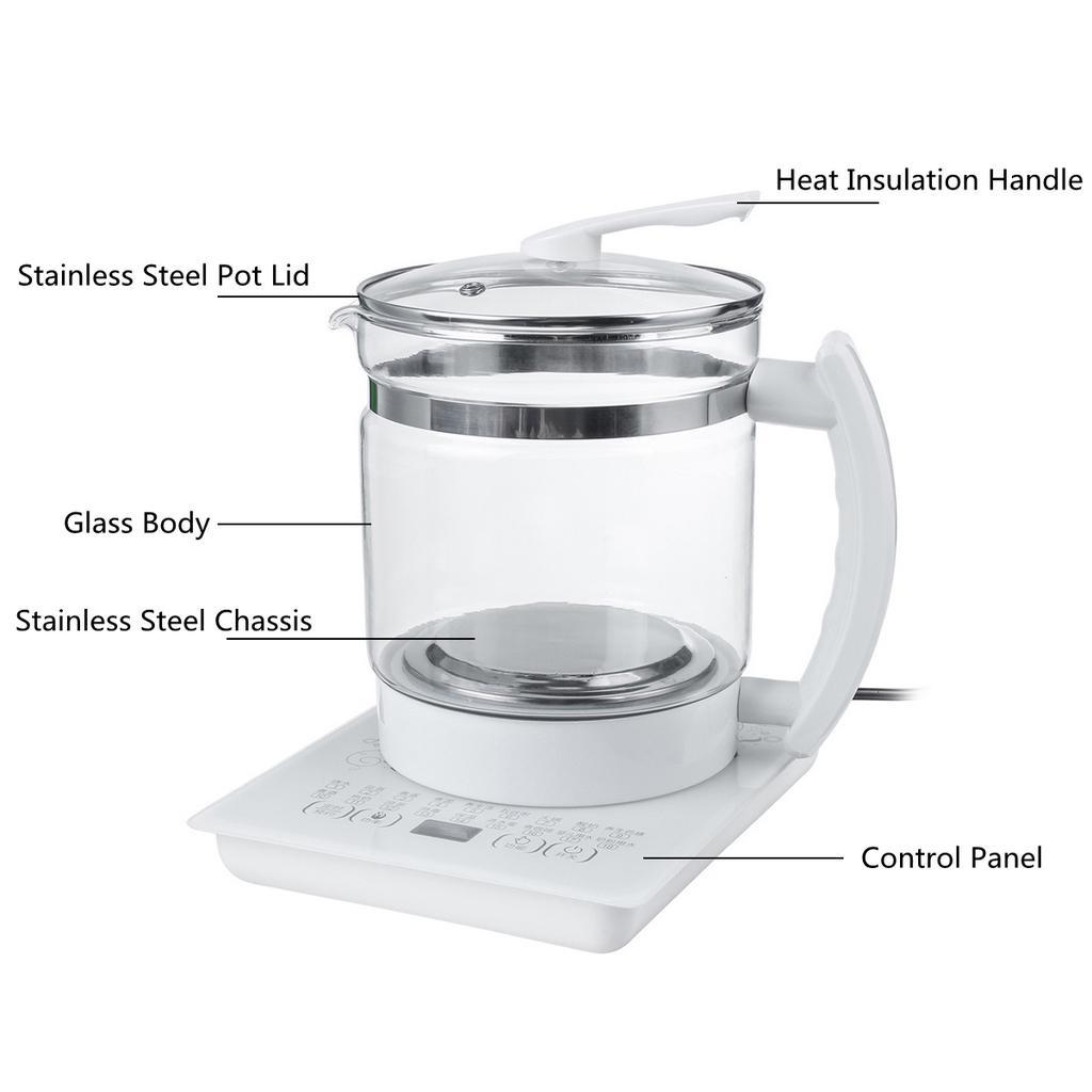 220V 800W gezondheidspot gesplitst multifunctioneel automatisch huishoudelijk afkookglas gezondheidspot gekookte thee kokend water pot