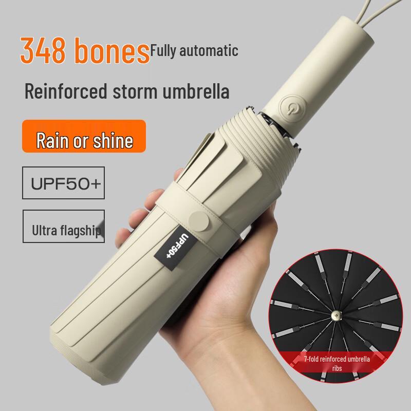 Baodinni Automatic Folding UV Protection Umbrella 58.5cm, 12 Ribs