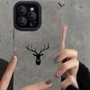 Etui Elk Head Suede z pełnym obramowaniem dla iPhone 12/13 Pro Max & 14/XR/XS Max