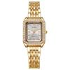 Elegant Women's Roman Quartz Watch with Diamond Accents - Versatile for Business and Casual Wear