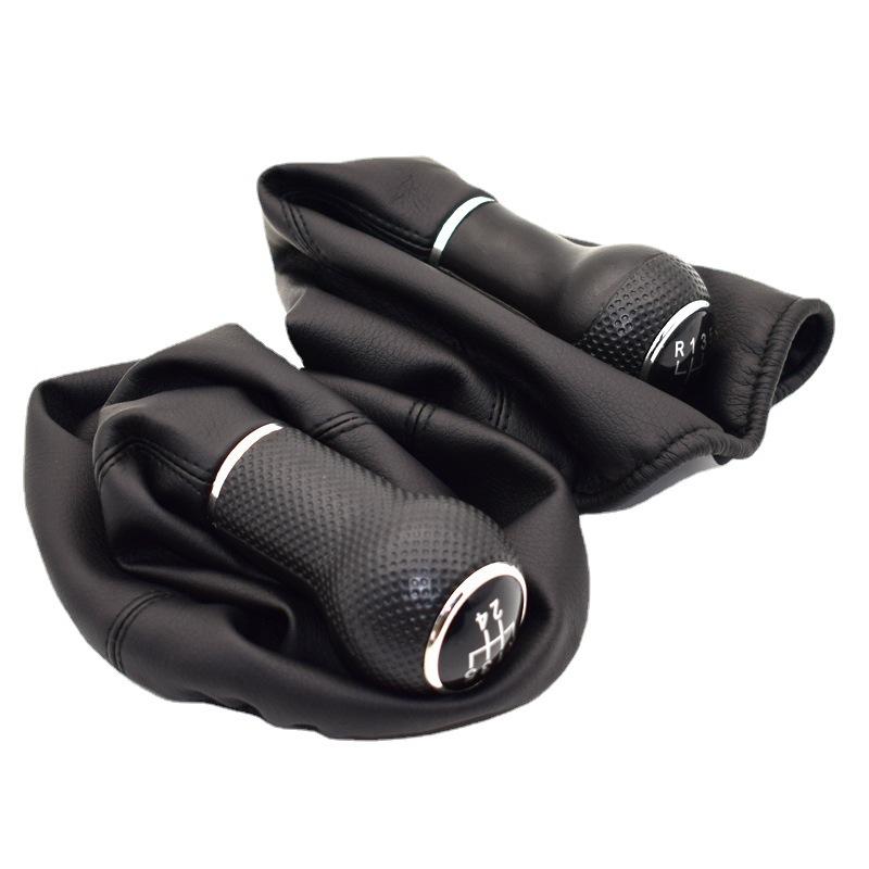 For Seat Ibiza 2002 2003 2004 2005 2006 2007 2008 2009 2010 Car-Styling 5 Speed Gear Stick Shift Knob with PU Leather Boot