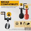 1/2Pcs 360° Rotation Dual Hook Headphone Stand Universal Clamp-On Desk Storage Rack Adjustable Gaming Headset Holder for Home