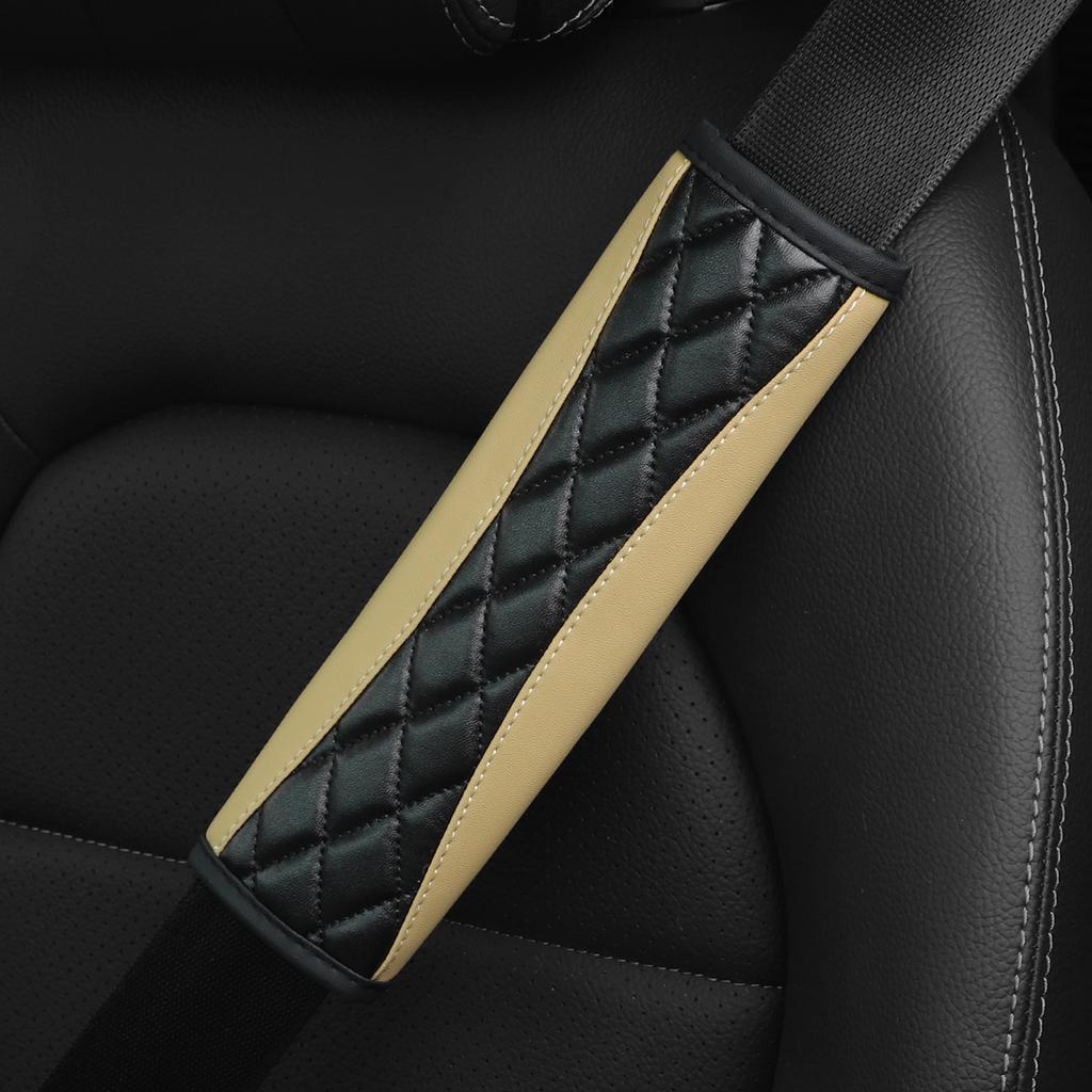 1 Three-dimensional Embroidered Faux Sheepskin Car Supplies Seat Belt Shoulder Cover Comfortable Anti-tightening Safety Belt