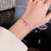 Korean Micro-Inlaid Bow Bracelet: Elegant Luxury for Women