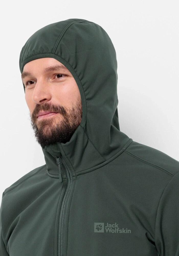 Куртка Jack Wolfskin Bornberg Hoody M черная олива