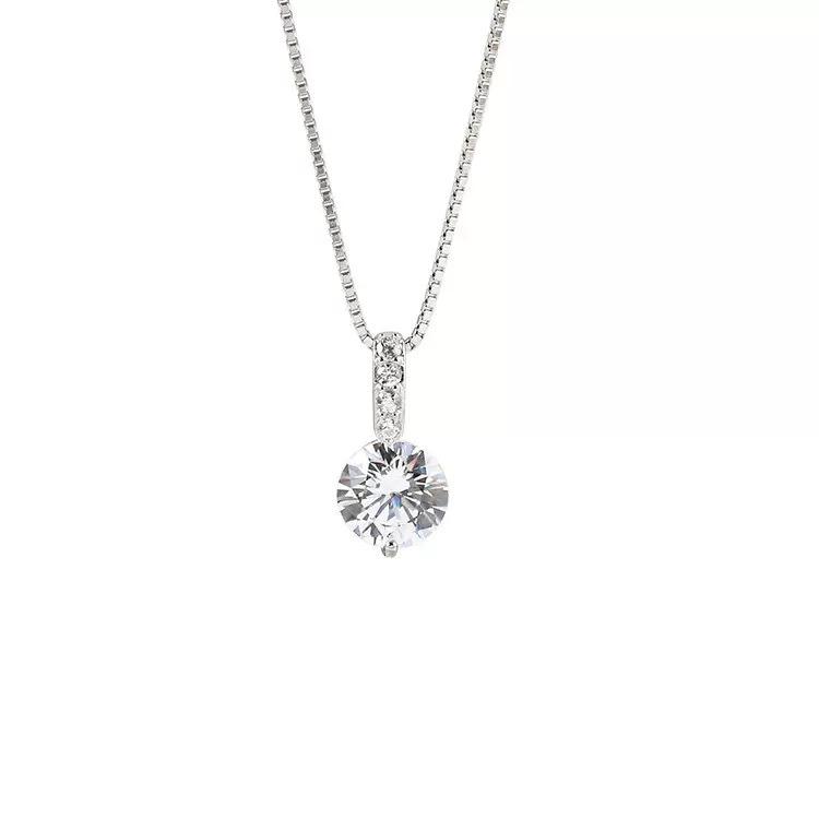 Jinggong Super Flash Necklace, Women's Simple Pendant, Cold Style, Niche, Light Luxury Design, Clavicle Chain