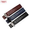 Genuine Leather Bracelet 19mm 20mm 22m for Tag Heuer Watchband Men Wristwatches Band Accessories Fold Buckle Leather Watch Strap