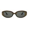 NeoRetro 58049 Ugly Sunglasses C3 Khaki Gray