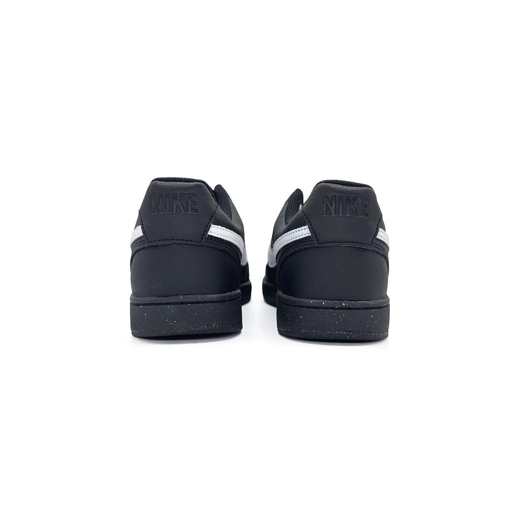 Nike Court Vision Slip Resistant Abrasion Resistant Low top Skateboard Shoes Unisex Black White DH2987-002(Team505-)