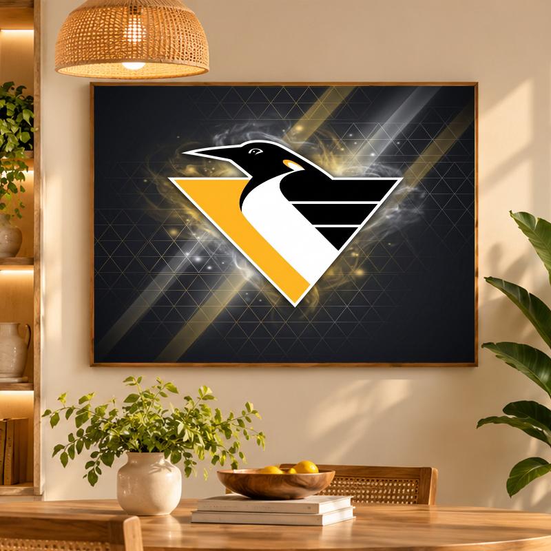 5D Diamond Painting Pittsburgh Penguins DIY Full Drill Diamond Art Kit Home Decoration
