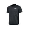 Li-Ning Quick-Drying Breathable Round Neck Short Sleeve T-Shirt Unisex Tops Black AHSU467-1
