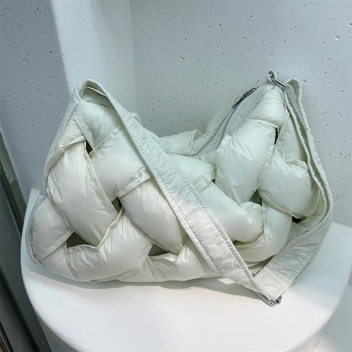 

Женская мягкая сумка sacolas с подкладкой, большая дизайнерская сумка через плечо, роскошная сумка из хлопка и нейлона