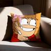 Anime Eddsworld Tord Pillow Case Sofa Living Room Bedroom Headboard Backrest Cushion Square Cushion Nap Time