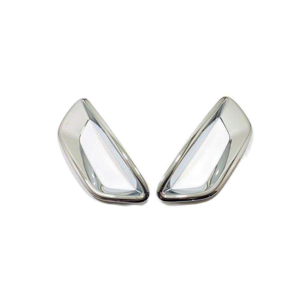 For Great Wall Cannon GWM Poer Ute  - 2022 Chrome Car Front Fog Light Lamp Frame Cover Trim Molding Decoration Accessories