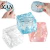Soft Stress Ball Jelly Cheese Reliever Toy Slow Rise Fidget for Novelty Anxiety Realistic Transparent Colorful Decompression Adults Kids