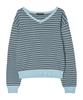 AWESOME STUDIO Classic (Stripe) V-Neck Knit Sky Blue