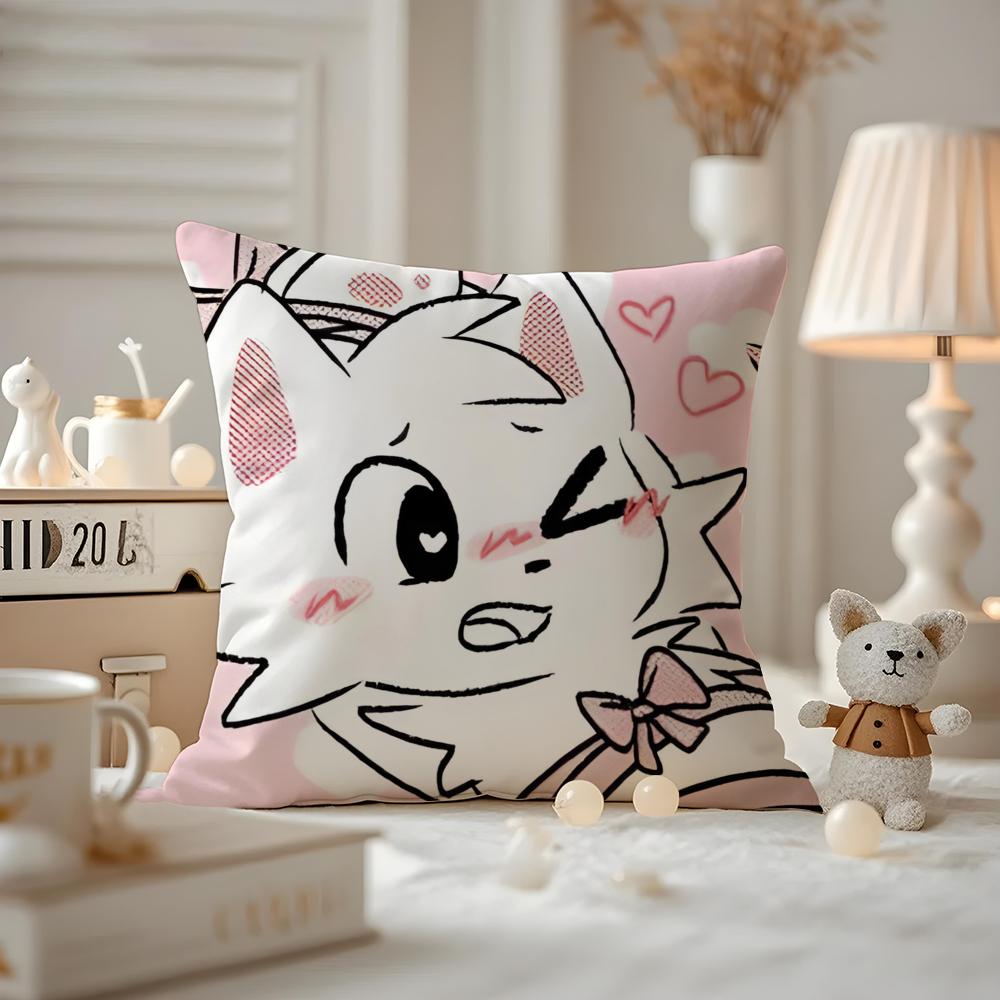 Boykisser Silly Cat Cushion Cover Pattern Printed Pillowcase For Living Room Sofa Cushion Cover & Bedroom Decor