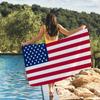 Asciugamano Bandiera USA America Asciugatura Rapida Assorbente Asciugamano da Spiaggia per Sport, Fitness, Nuoto e Attività all'Aperto