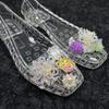 Dopamine  Beaded Jelly Shoes Sandals Accessory Diy Decorative Shoe Flower Slippers Shoe Buckle Accessories