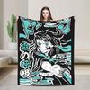 Muichiro Tokito Blanket Flannel Funny Breathable Throw Blanket for Chair Covering Sofa  Winter,
