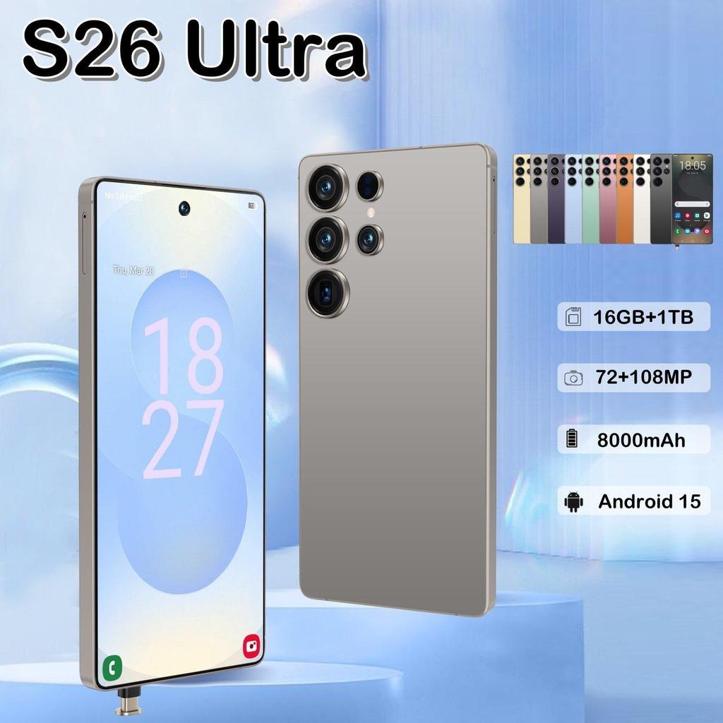 S26 Ultra Global Version Smartphone 16GB+1TB with Built-in Pen