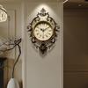 Living Room Digital Wall Watch Aesthetic Vintage Metal Wall Art Design Wall Clocks Creative Silent Horloge Room Decorations