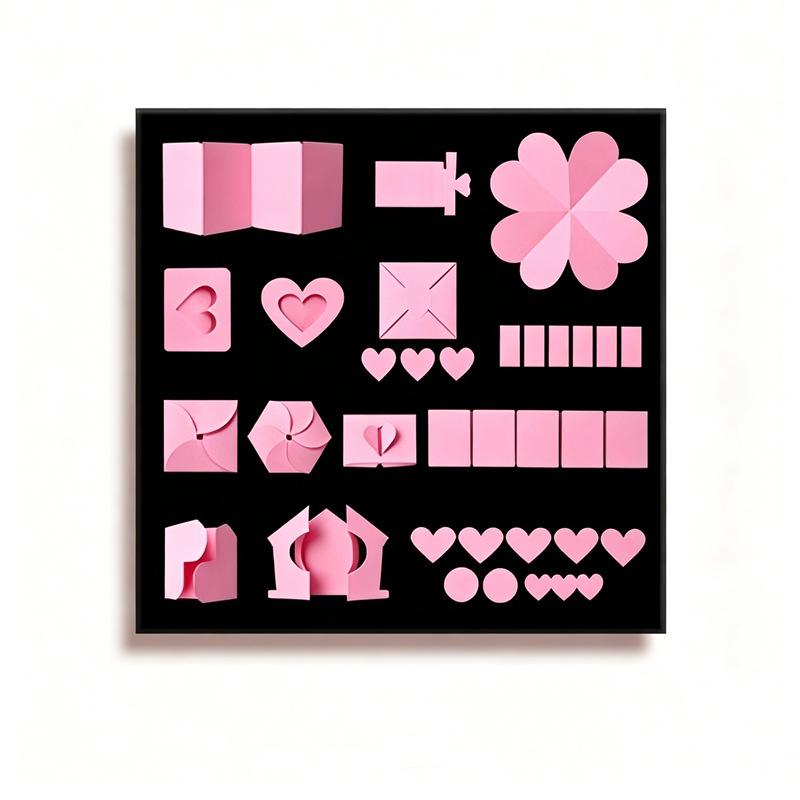 Acrylic DIY Photo Album: Handmade Memory Journal with Creative Graffiti and Loose-Leaf Design