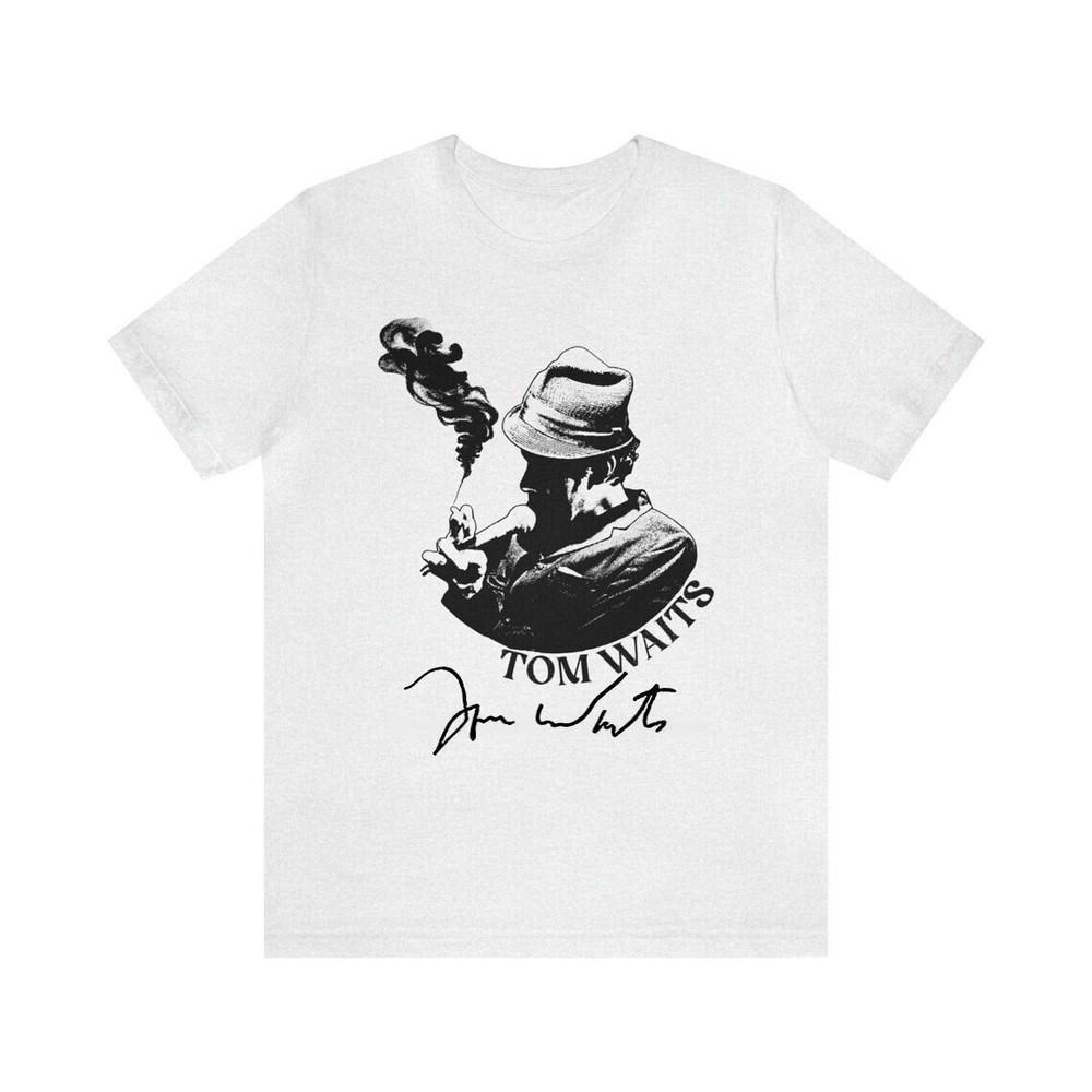 

Tom Waits Short Sleeve Heavy Cotton Short Sleeve White S-5XL Unisex Shirt Unisex T-Shirt XL
