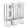 Shampoo and Conditioner Dispenser 3 Chamber Shower Soap Dispenser Wall-Mounted Shower Dispenser for Bathroom Kitchen Hotel