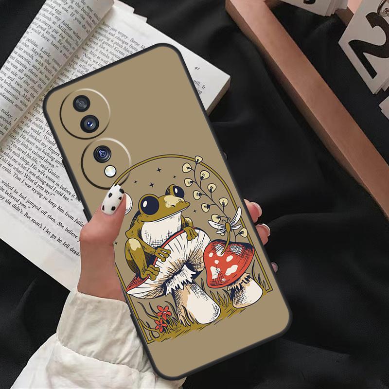 Cottagecore Frog Aesthetic For Honor Magic 8 6 7 Pro Case For Honor X9d X9c X9b X9a X8c X8b 200 400 50 70 90 Lite Win RT