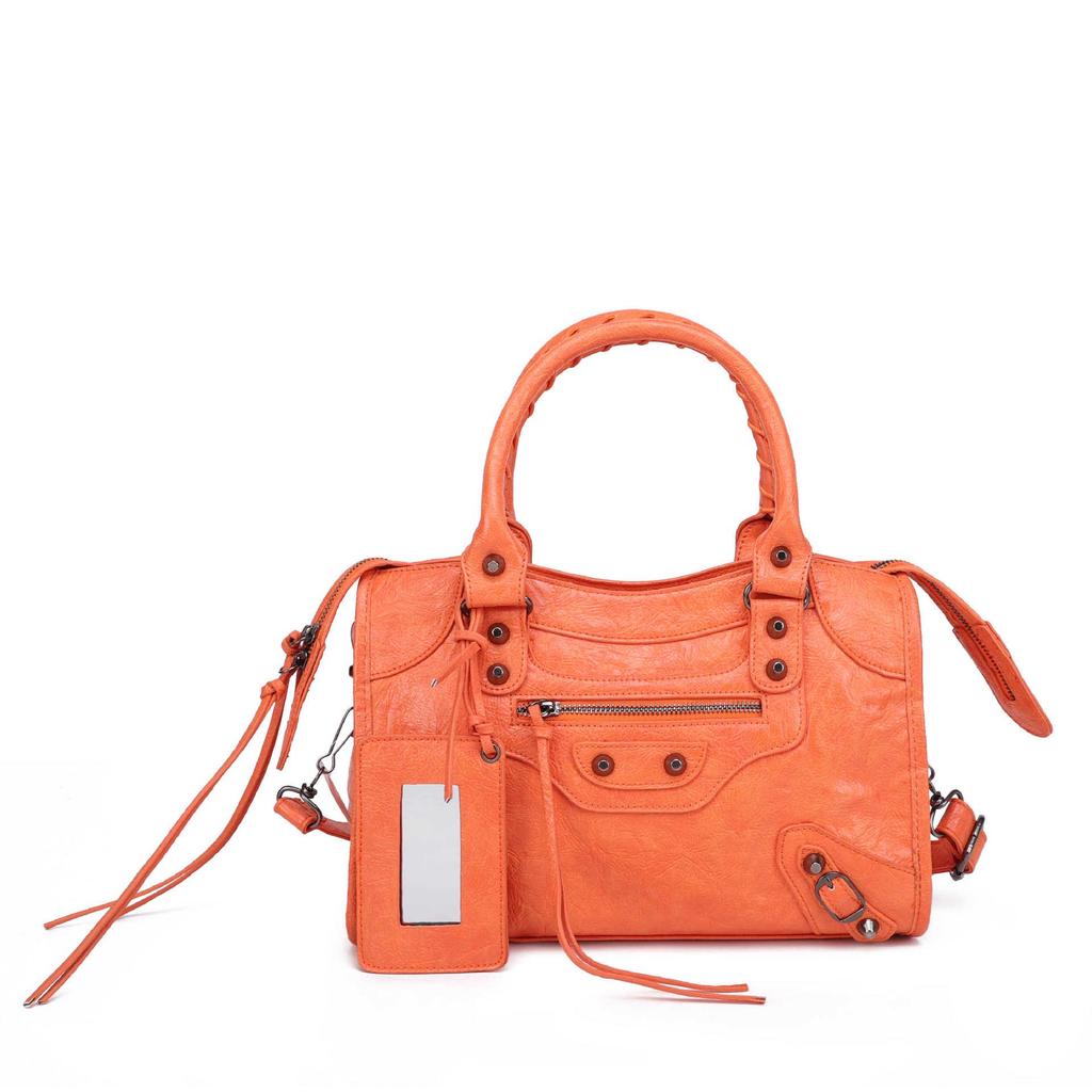 Women's Mini Crossbody Tassel Bag - Medium/Small Size, Motorcycle Style