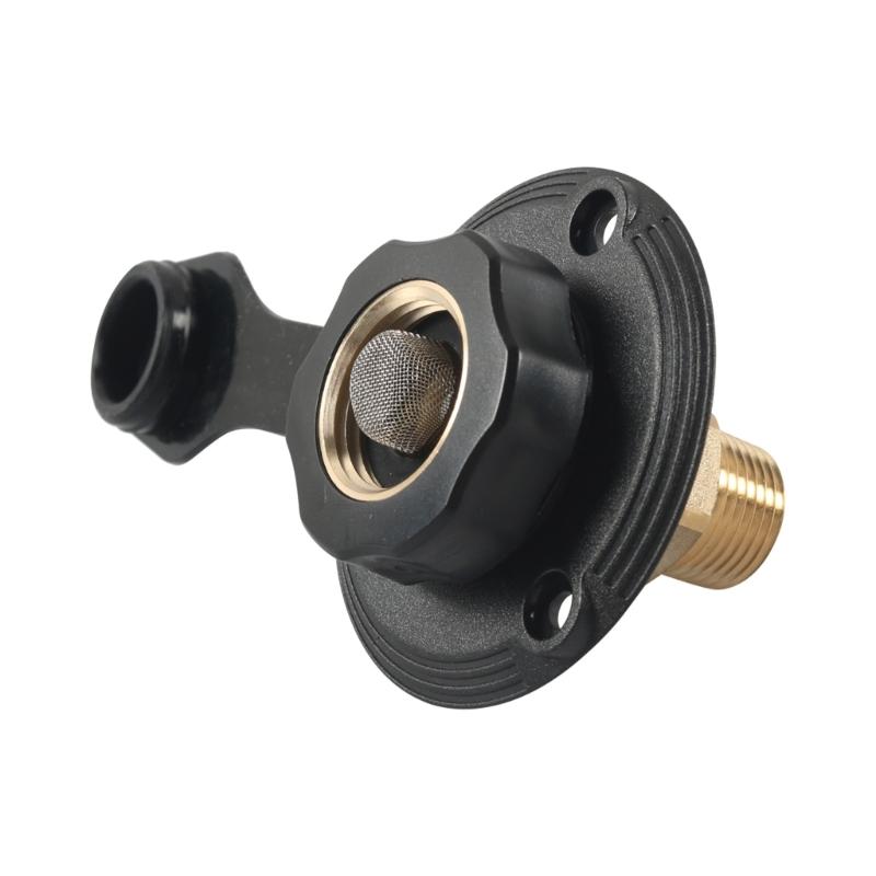 For Motorhomes Campers Boats Trailer Leak Resistant Water Inlet With Brass Check Valves And Hose Elbow Easy Installation