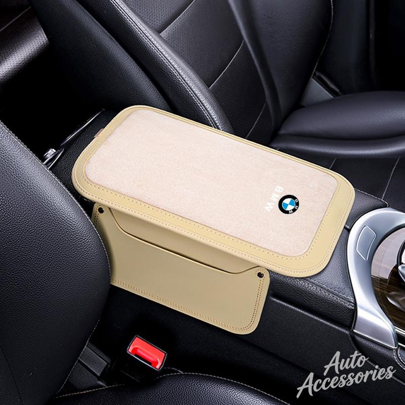 uylez5 Car Central Armrest Cushion Multifunction Storage Anti-slip Protective Pad For BMW X1 X2 X3 X4 X5 X6 F30 F34 E90 G20 F20 F21 E60