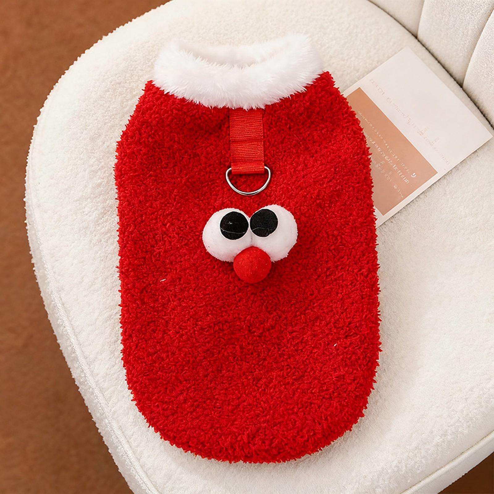 

Thickened New Year Pet Clothes Winter For Puppy Corgi (Cute Big Eyes) L