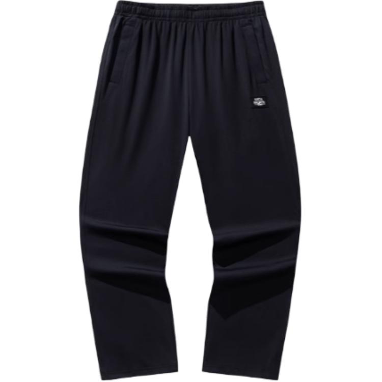 

Anta Casual Simple Solid Color Straight Loose Fit Knit Sports Pants Men Bottoms Basic-Black 152528310S-2 XL