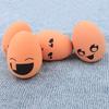 Bouncing Ball Egg Emotion Ball Pet Ball Chew Toys Egg Shape Dog Cat Puppy Molar Toy Funny Decompression Toys Random