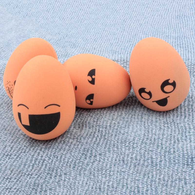 Bouncing Ball Egg Emotion Ball Pet Ball Chew Toys Egg Shape Dog Cat Puppy Molar Toy Funny Decompression Toys Random