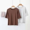 Women's Slimming 5-Sleeve Round Neck T-Shirt - 2024 Spring/Summer Fashion