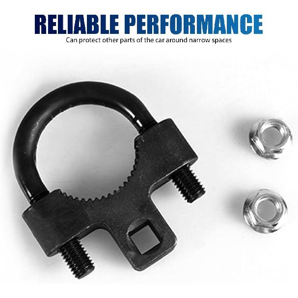 1 PC Car Steering Wheel Inner Ball Head Rudder Wrench, U-shaped Tooth Pressure Non-slip Structure Metal Rocker Arm Detach Installation Tool, Vehicle