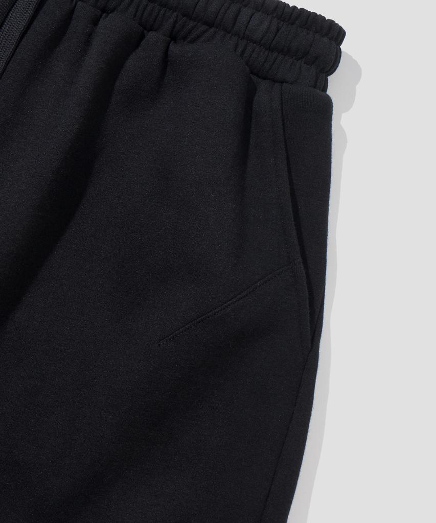 AGOD Side Tuck Sweat Bermuda Pants [Black]