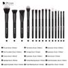 DUcare 15PCS Make Up Brushes Set with Brush Clean Box Eyeshadow MakeUp Brushes Set Natural Goat Hair Cosmetics Brush Set