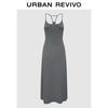 UR Women's Amber Flow Button-down Slim Sling Dress