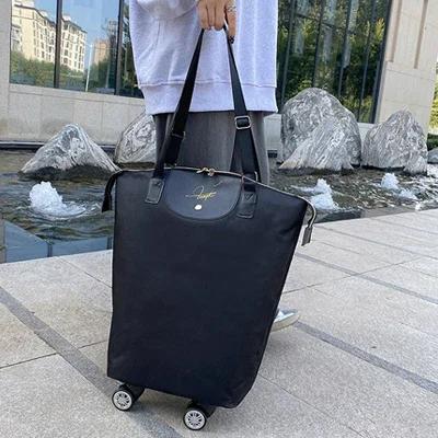 Foldable Shopping Bags Travel Rolling Pull Cart Trolly Bag With Wheels Reusable Grocery Cart Food Organizer Vegetables Bag