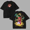 Hazbin Hotel Alastor Unisexga Printed Tshirt Unisex Clothing Harajuku Vintage Washed Oversized Clothes High Quality Cotton Tops
