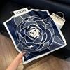 Hong Kong style burgundy printing waist silk scarf belt jeans waist accessories new square scarf fart curtain waist seal