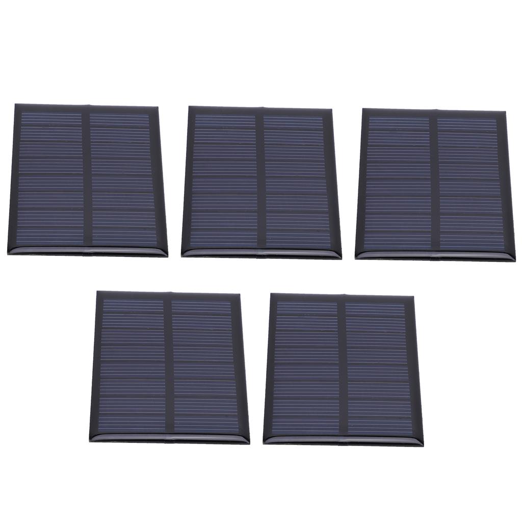 5 stk Mini solcellepanel epoksycellekortmodul for batterileker lader lys 4V 150mA